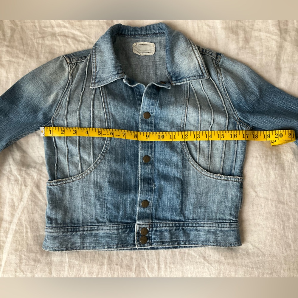 Current/Elliott cropped denim jacket, xs jean jacket - Picture 8 of 12